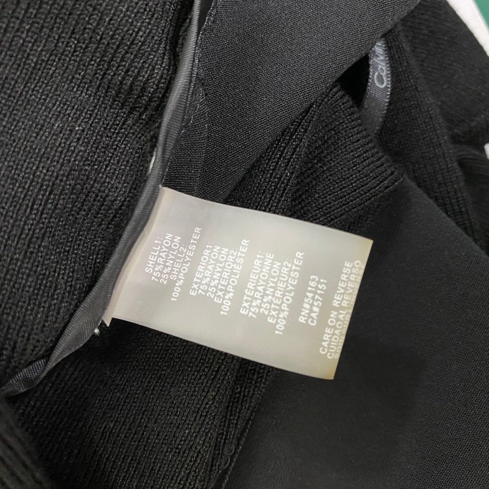 Calvin Klein Black Open Long Sleeve Cardigan - Picture 8 of 8